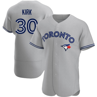 Authentic Alejandro Kirk Men's Toronto Blue Jays Road Jersey - Gray
