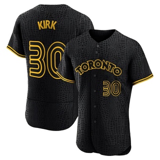 Authentic Alejandro Kirk Men's Toronto Blue Jays Snake Skin City Jersey - Black