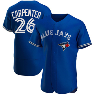 Authentic Chris Carpenter Men's Toronto Blue Jays Alternate Jersey - Royal