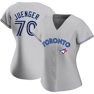 Authentic Hayden Juenger Women's Toronto Blue Jays Road Jersey - Gray