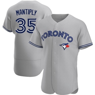 Authentic Joe Mantiply Men's Toronto Blue Jays Road Jersey - Gray