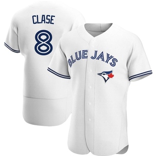 Authentic Jonatan Clase Men's Toronto Blue Jays Home Jersey - White