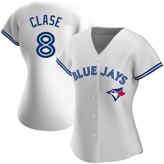 Authentic Jonatan Clase Women's Toronto Blue Jays Home Jersey - White
