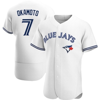 Authentic Kazuma Okamoto Men's Toronto Blue Jays Home Jersey - White