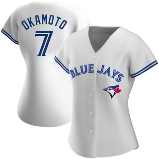 Authentic Kazuma Okamoto Women's Toronto Blue Jays Home Jersey - White