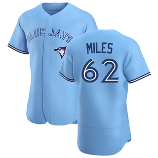 Authentic Spencer Miles Men's Toronto Blue Jays Powder Alternate Jersey - Blue