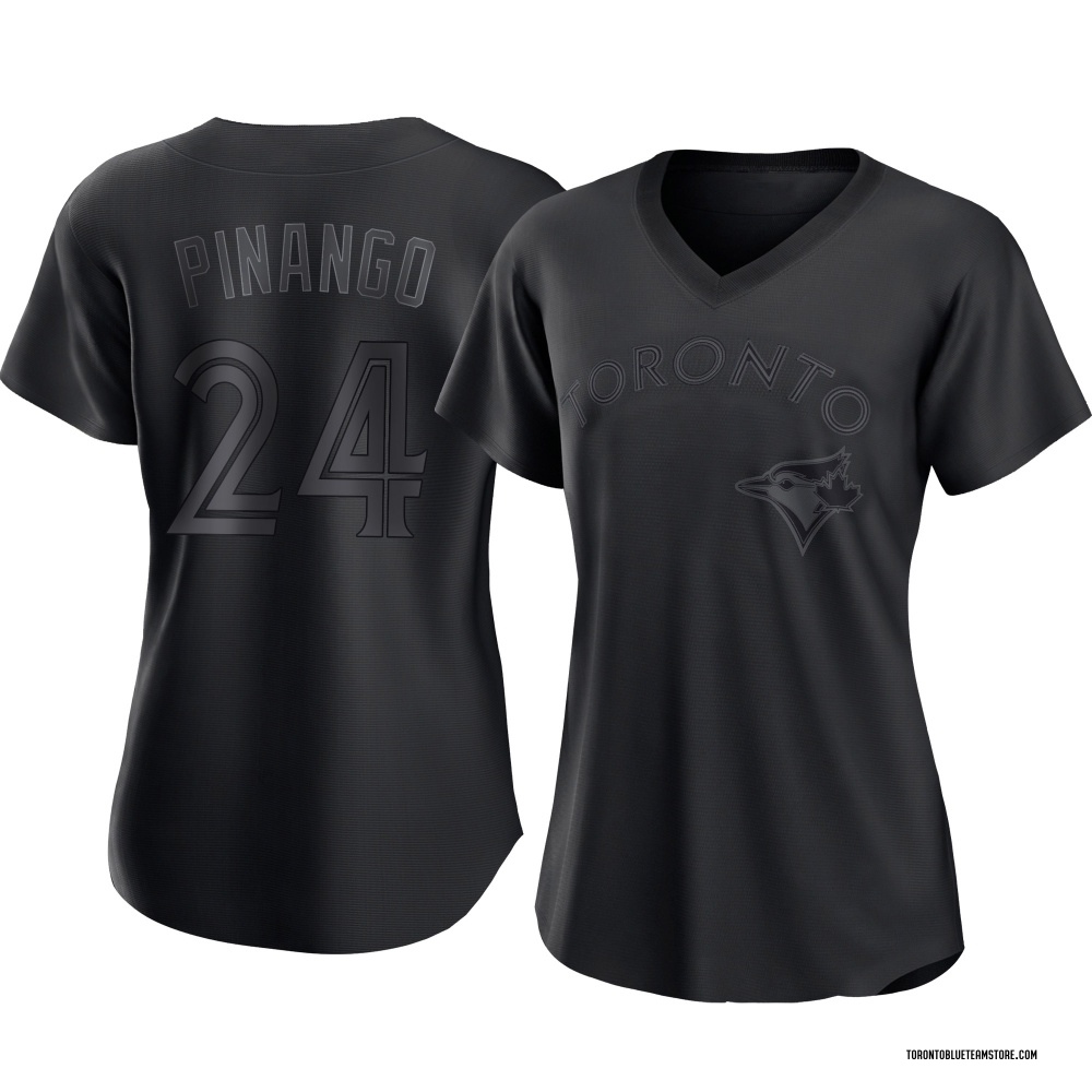 Authentic Yohendrick Pinango Women's Toronto Blue Jays Pitch Fashion Jersey - Black
