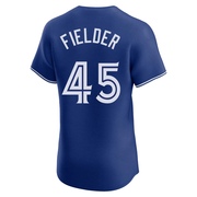 Elite Cecil Fielder Men's Toronto Blue Jays Alternate Jersey - Royal