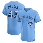 Elite Cecil Fielder Men's Toronto Blue Jays Powder Alternate Jersey - Blue