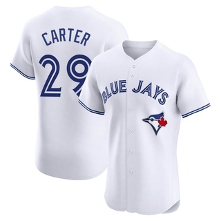 Elite Joe Carter Men's Toronto Blue Jays Home Jersey - White