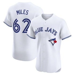 Elite Spencer Miles Men's Toronto Blue Jays Home Jersey - White