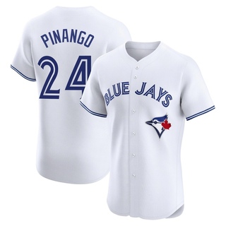 Elite Yohendrick Pinango Men's Toronto Blue Jays Home Jersey - White