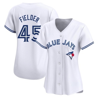 Limited Cecil Fielder Women's Toronto Blue Jays Home Jersey - White