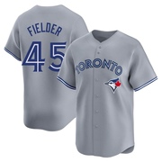 Limited Cecil Fielder Youth Toronto Blue Jays Away Jersey - Gray