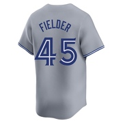 Limited Cecil Fielder Youth Toronto Blue Jays Away Jersey - Gray