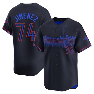 Limited Eloy Jimenez Men's Toronto Blue Jays 2024 City Connect Jersey - Black