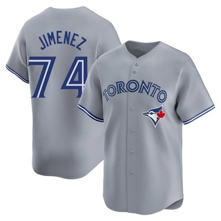 Limited Eloy Jimenez Men's Toronto Blue Jays Away Jersey - Gray