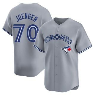 Limited Hayden Juenger Men's Toronto Blue Jays Away Jersey - Gray