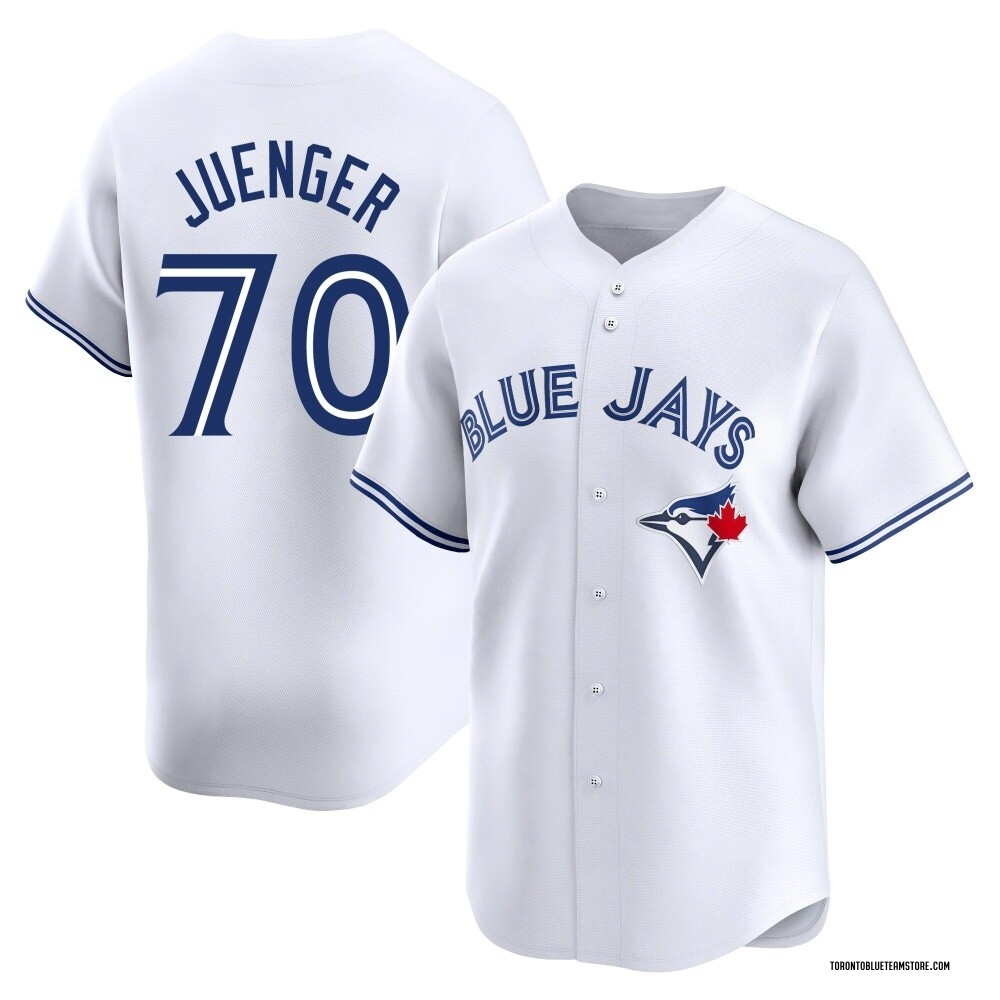 Limited Hayden Juenger Youth Toronto Blue Jays Home Jersey - White