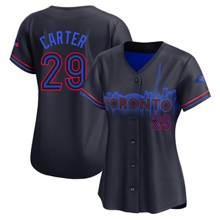 Limited Joe Carter Women's Toronto Blue Jays 2024 City Connect Jersey - Black