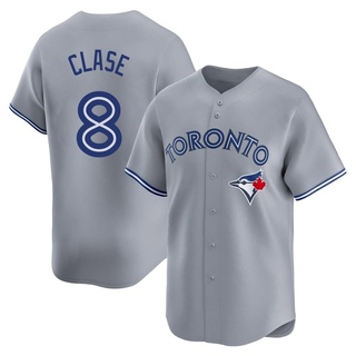 Limited Jonatan Clase Men's Toronto Blue Jays Away Jersey - Gray
