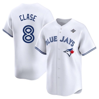 Limited Jonatan Clase Men's Toronto Blue Jays Home 2025 World Series Jersey - White