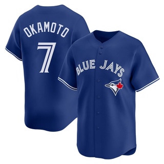 Limited Kazuma Okamoto Men's Toronto Blue Jays Alternate Jersey - Royal