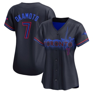 Limited Kazuma Okamoto Women's Toronto Blue Jays 2024 City Connect Jersey - Black