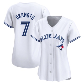 Limited Kazuma Okamoto Women's Toronto Blue Jays Home Jersey - White