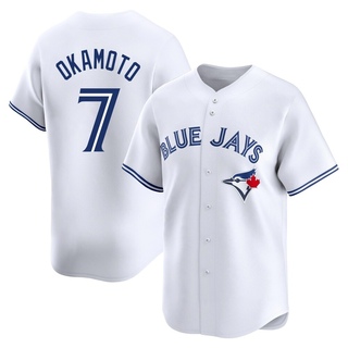 Limited Kazuma Okamoto Youth Toronto Blue Jays Home Jersey - White