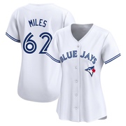 Limited Spencer Miles Women's Toronto Blue Jays Home Jersey - White