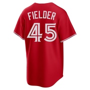 Replica Cecil Fielder Men's Toronto Blue Jays Canada Day Jersey - Red