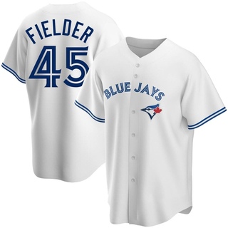 Replica Cecil Fielder Men's Toronto Blue Jays Home Jersey - White