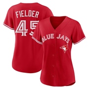 Replica Cecil Fielder Women's Toronto Blue Jays Canada Day Jersey - Red
