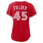 Replica Cecil Fielder Women's Toronto Blue Jays Canada Day Jersey - Red