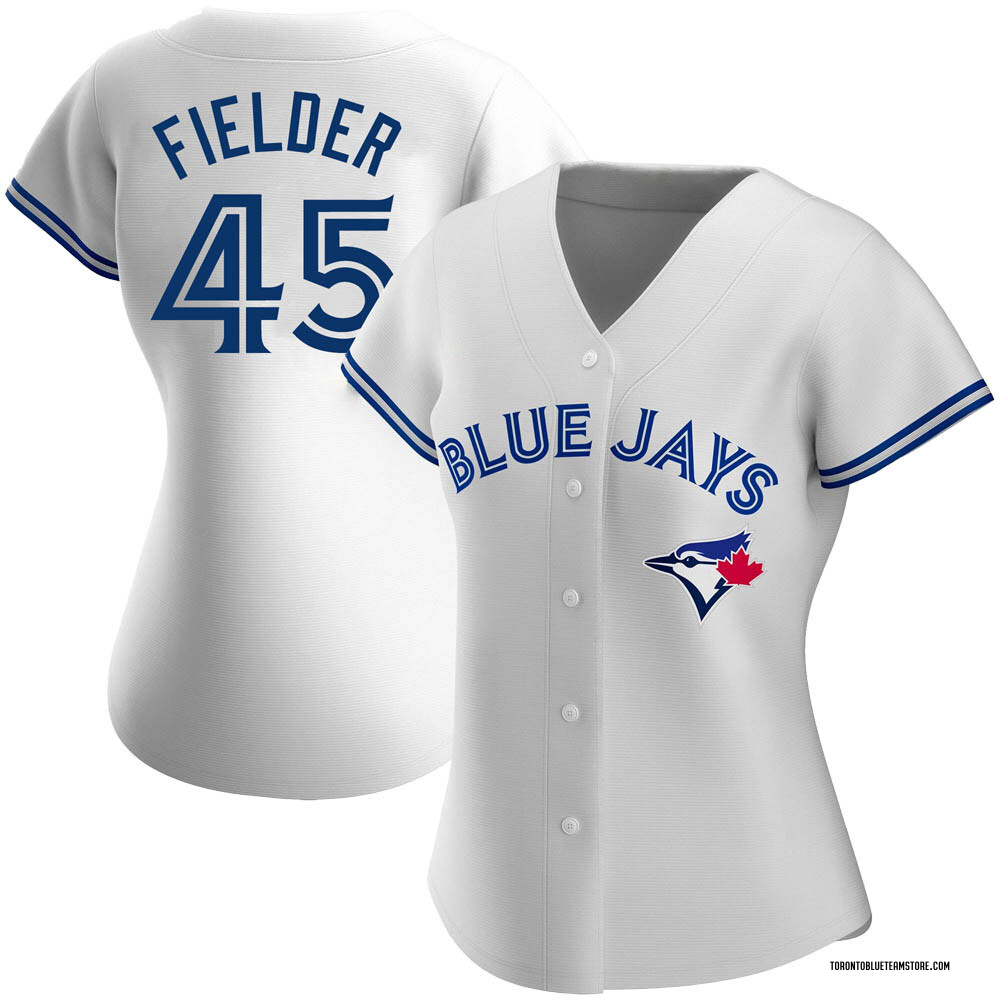 Replica Cecil Fielder Women's Toronto Blue Jays Home Jersey - White