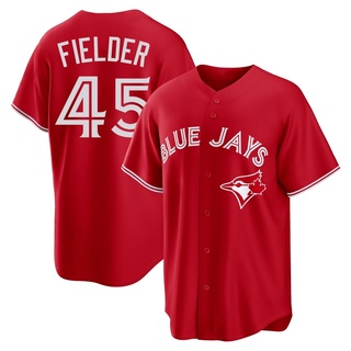 Replica Cecil Fielder Youth Toronto Blue Jays Canada Day Jersey - Red
