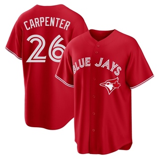Replica Chris Carpenter Men's Toronto Blue Jays Canada Day Jersey - Red