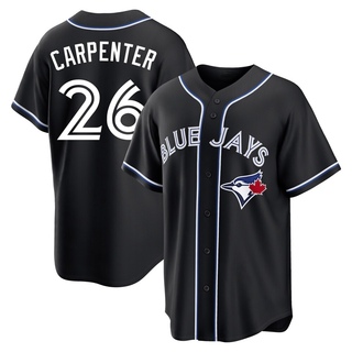 Replica Chris Carpenter Men's Toronto Blue Jays Fashion Out Jersey - Black