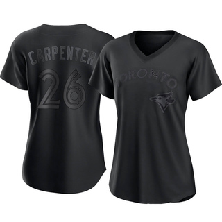 Replica Chris Carpenter Women's Toronto Blue Jays Pitch Fashion Jersey - Black