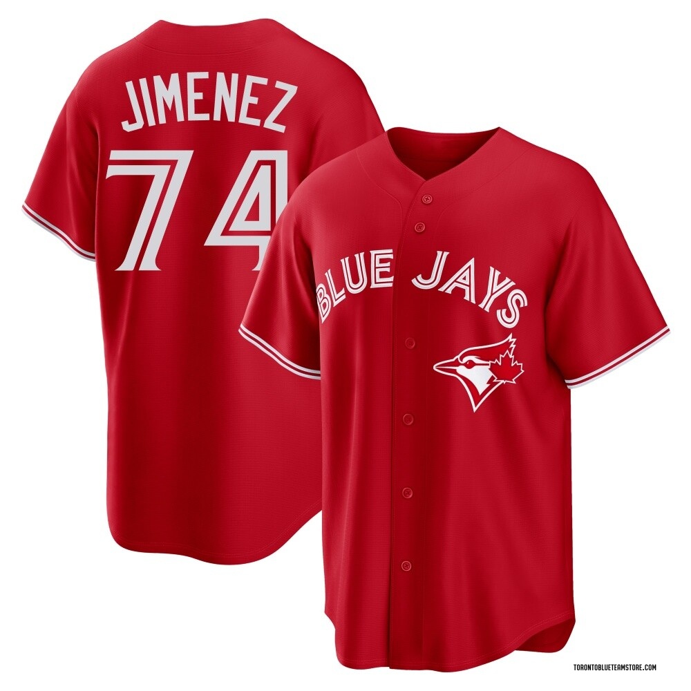 Replica Eloy Jimenez Men's Toronto Blue Jays Canada Day Jersey - Red