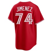 Replica Eloy Jimenez Men's Toronto Blue Jays Canada Day Jersey - Red