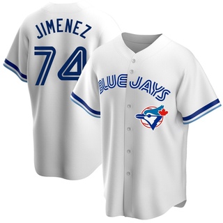Replica Eloy Jimenez Men's Toronto Blue Jays Home Cooperstown Collection Jersey - White