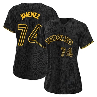 Replica Eloy Jimenez Women's Toronto Blue Jays Snake Skin City Jersey - Black