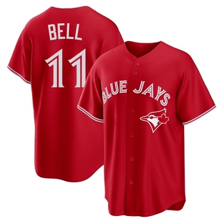 Replica George Bell Men's Toronto Blue Jays Canada Day Jersey - Red