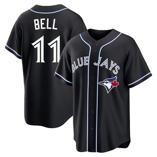 Replica George Bell Men's Toronto Blue Jays Fashion Out Jersey - Black