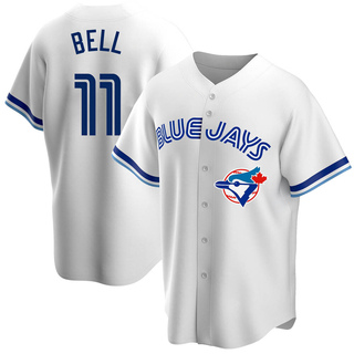 Replica George Bell Men's Toronto Blue Jays Home Cooperstown Collection Jersey - White