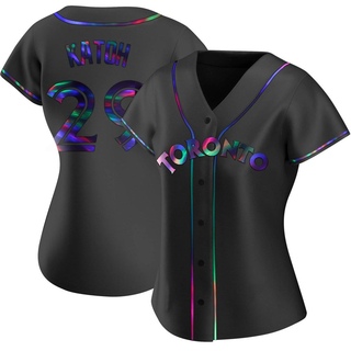 Replica Gosuke Katoh Women's Toronto Blue Jays Alternate Jersey - Black Holographic
