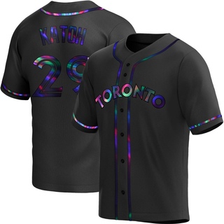 Replica Gosuke Katoh Youth Toronto Blue Jays Alternate Jersey - Black Holographic