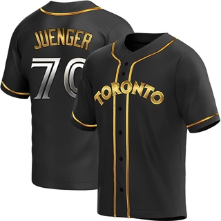 Replica Hayden Juenger Youth Toronto Blue Jays Alternate Jersey - Black Golden